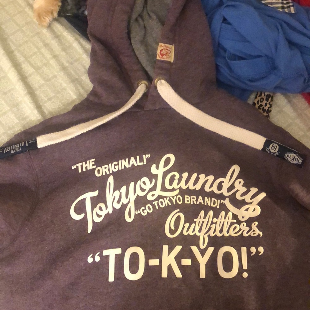 tokyo laundry HOODIE!! Good condition!